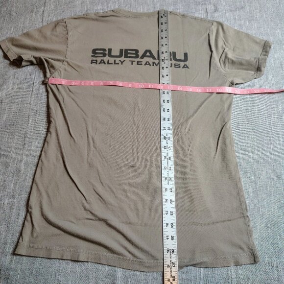 Subaru Rally Team David Higgins #75 USA Shirt Medium Cotton Front and Back Y2K - Picture 5 of 9